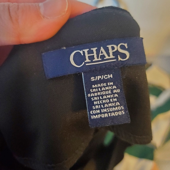 Chaps velvet fit and flare dress - Picture 2 of 4